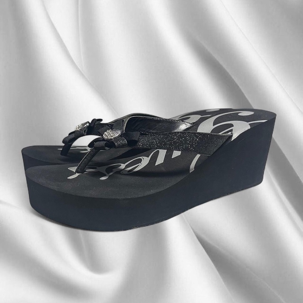 Vtg Guess Black Platforms